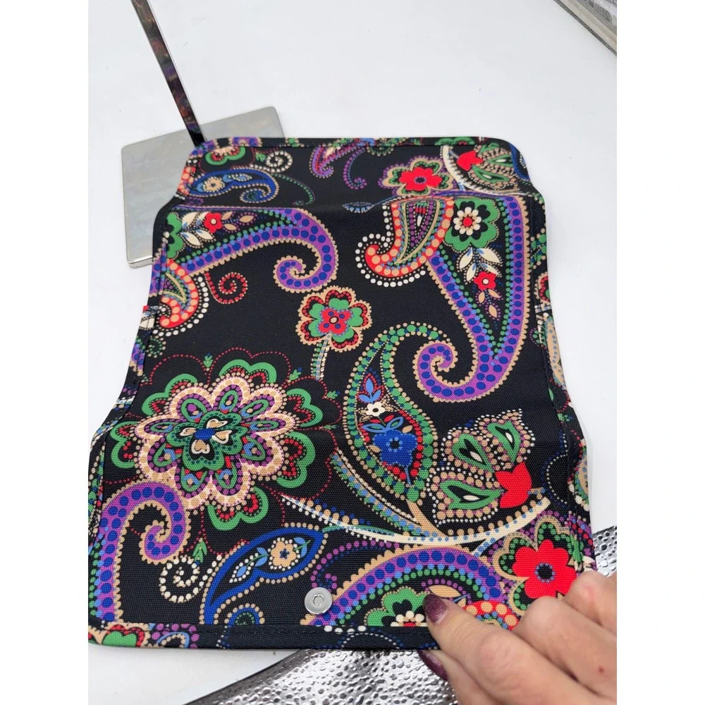 Vera Bradley Kiev Paisley Brush Organizer Makeup Case Travel Bag 19812-646